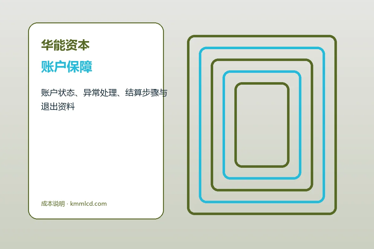 华能资本客户支持与服务流程示意